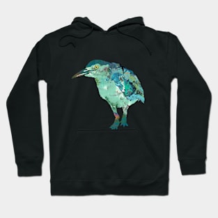 Sandpiper Beach Bird Collage Art Hoodie